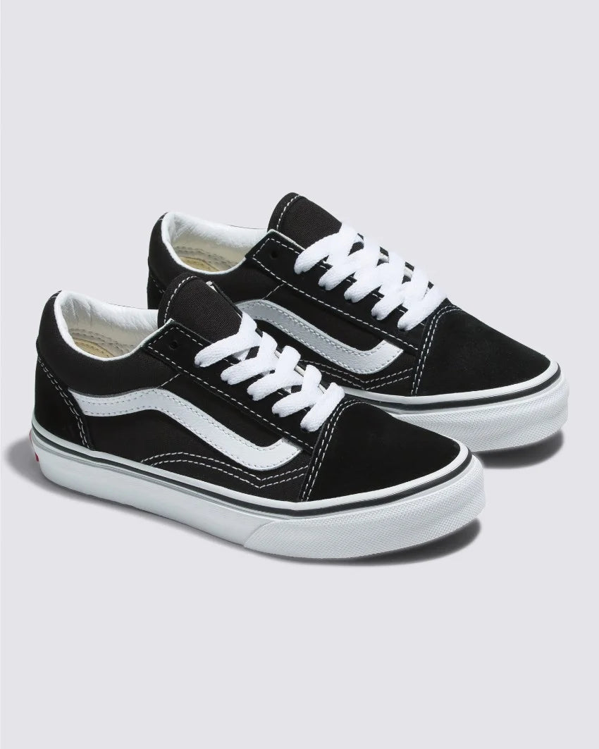 VANS KIDS LACE BLACK AND WHITE OLDSKOOL