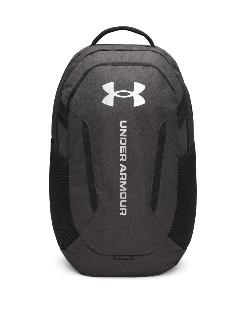 UNDERARMOUR HUSTLE BACKPACK Black  Metallic Silver
