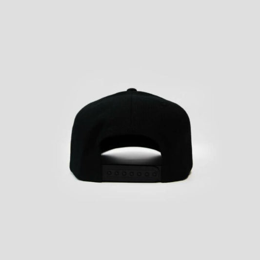 WOOL BLEND SNAPBACK BLACK HAT TEAM SPORT