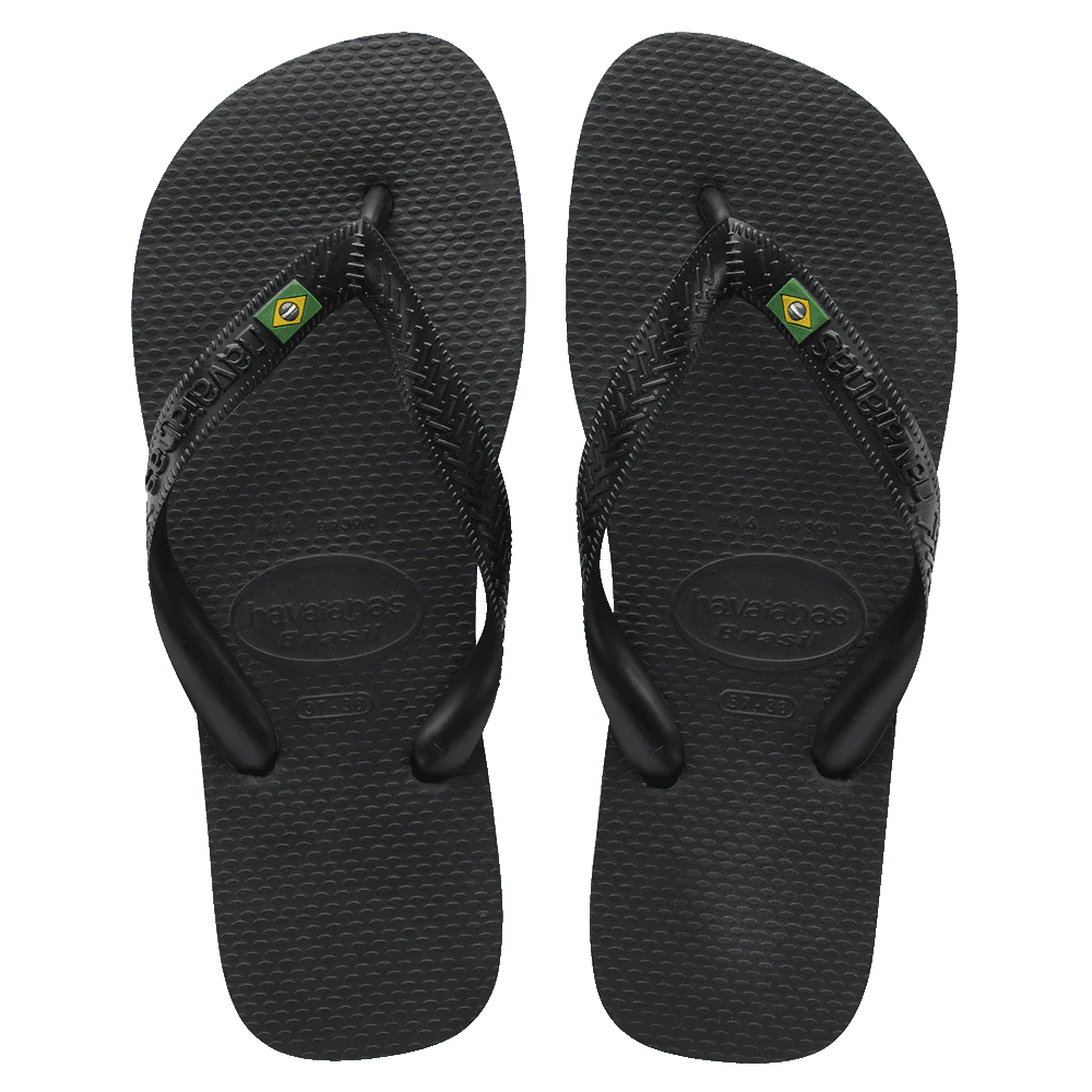HAVAIANAS BLACK BRAZIL
