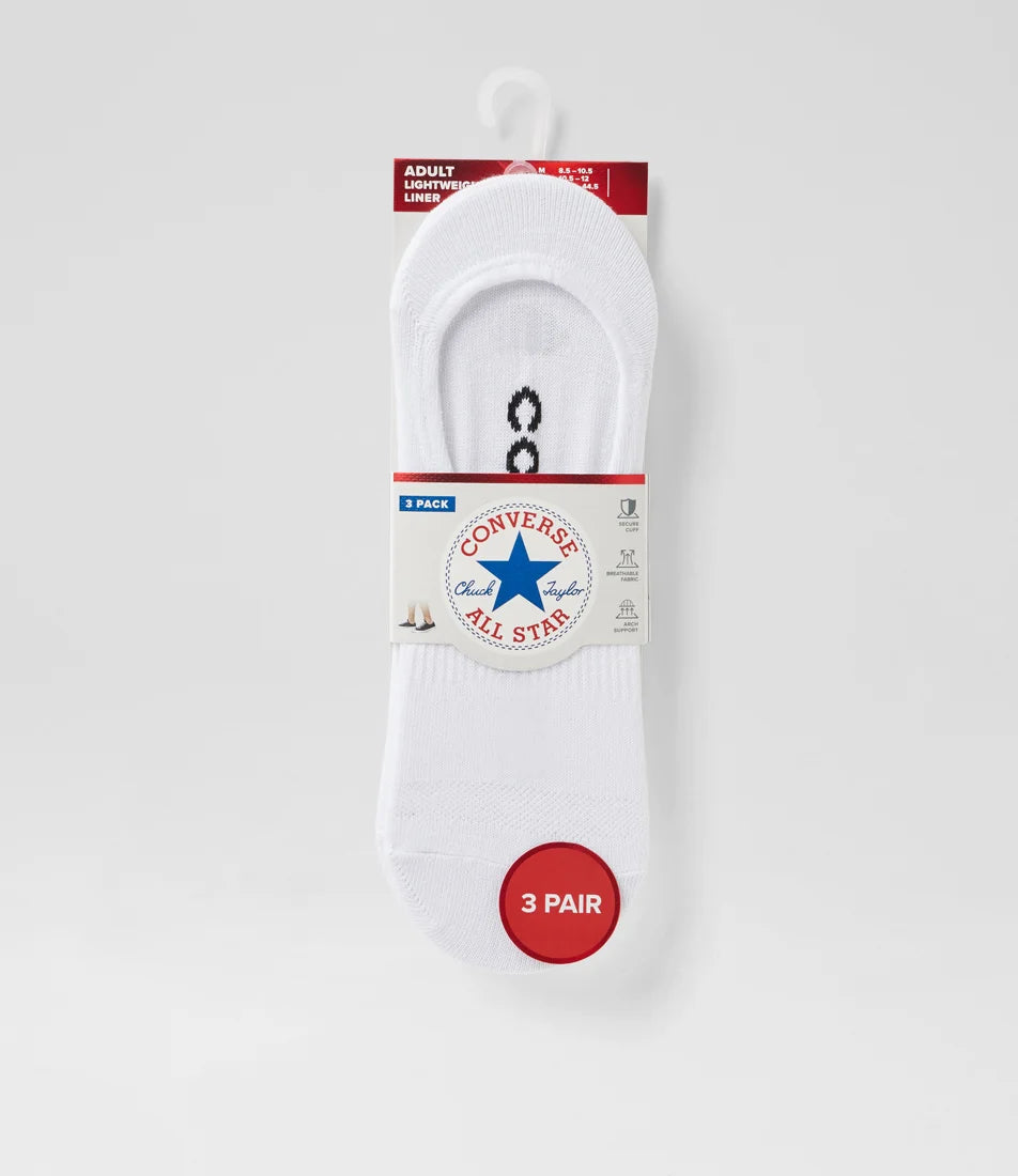 CONVERSE 3PACK NO SHOW SOCKS