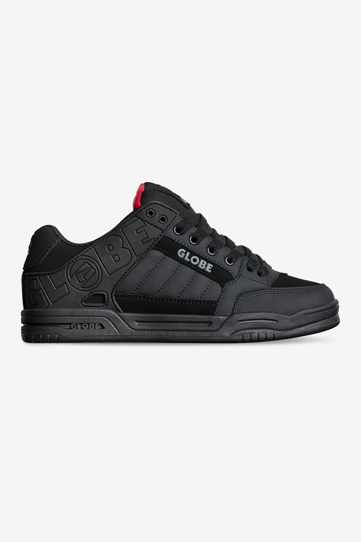GLOBE TILT BLACK RED TARTAN