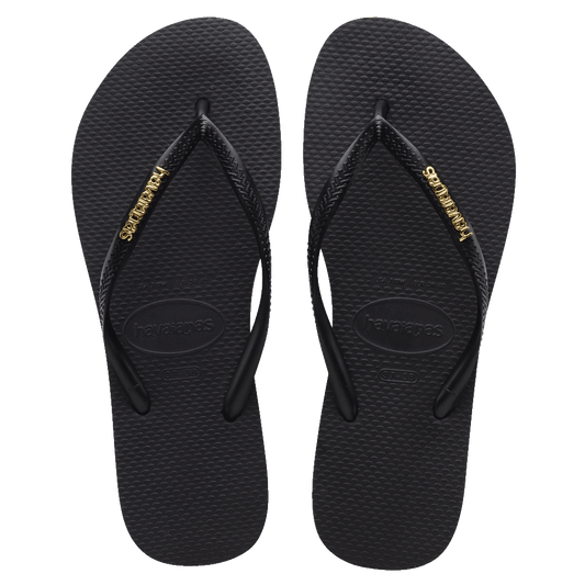 HAVAIANAS SLIM BLACK GOLD