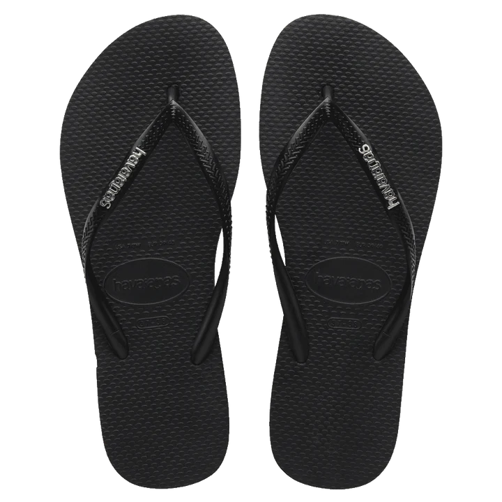 HAVAIANAS SLIM BLACK SILVER