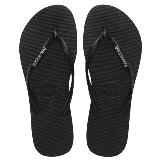 HAVAIANAS SLIM BLACK SILVER