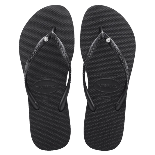 HAVAIANAS SLIM BLACK CRYSTAL