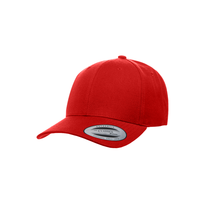 WOOL BLEND SNAPBACK RED HAT TEAM SPORTS