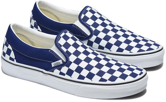 VANS CHECKERBOARD NAVY/WHITE