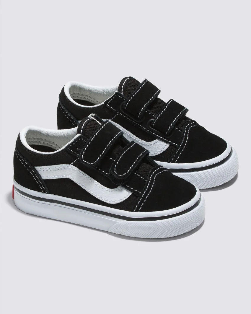 VANS TODDLER BLACK AND WHITE OLDSKOOL