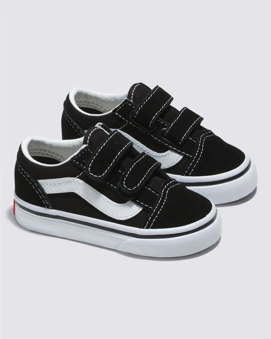 VANS TODDLER BLACK AND WHITE OLDSKOOL